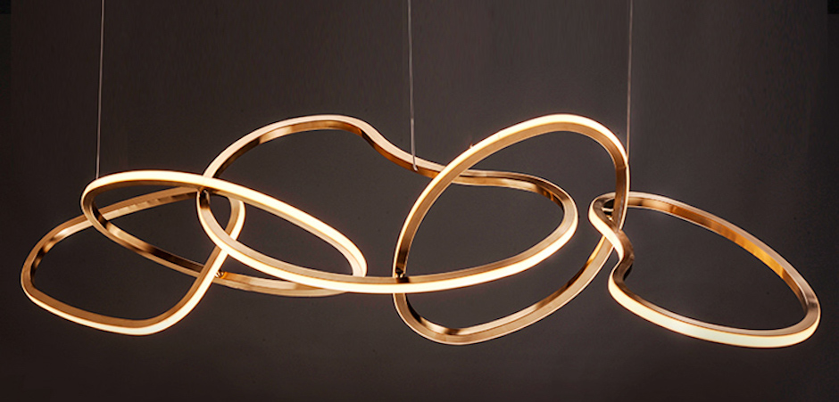 Unfolded Hanging RING Gold