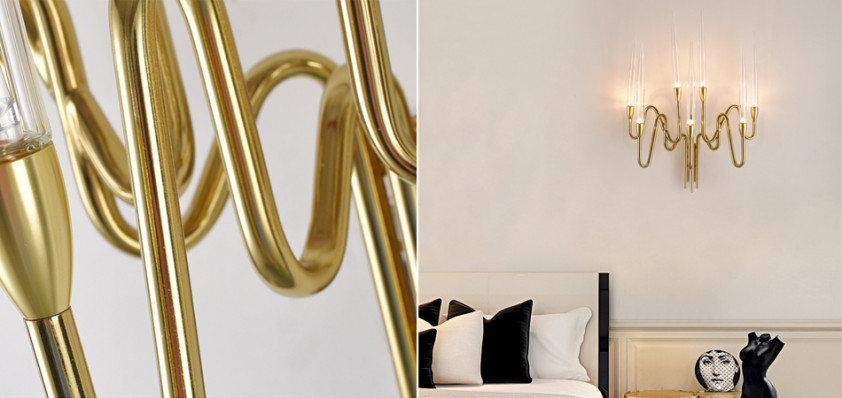 Бра Golden candle 3 Wall Sconce 7 ламп