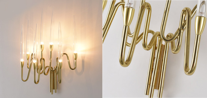 Бра Golden candle 3 Wall Sconce 7 ламп