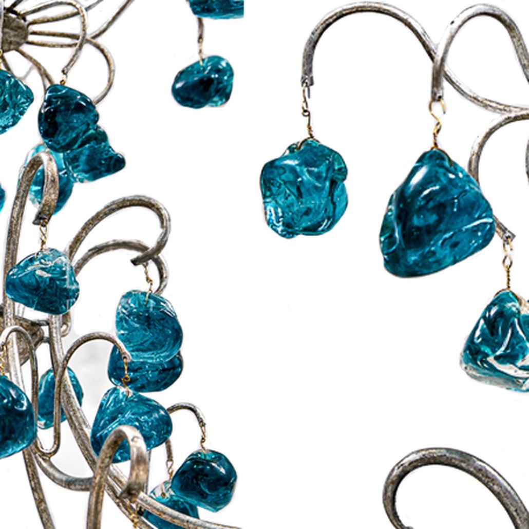 Люстра Crystal Blue Cupertino Chandelier