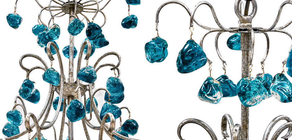 Люстра Crystal Blue Cupertino Chandelier