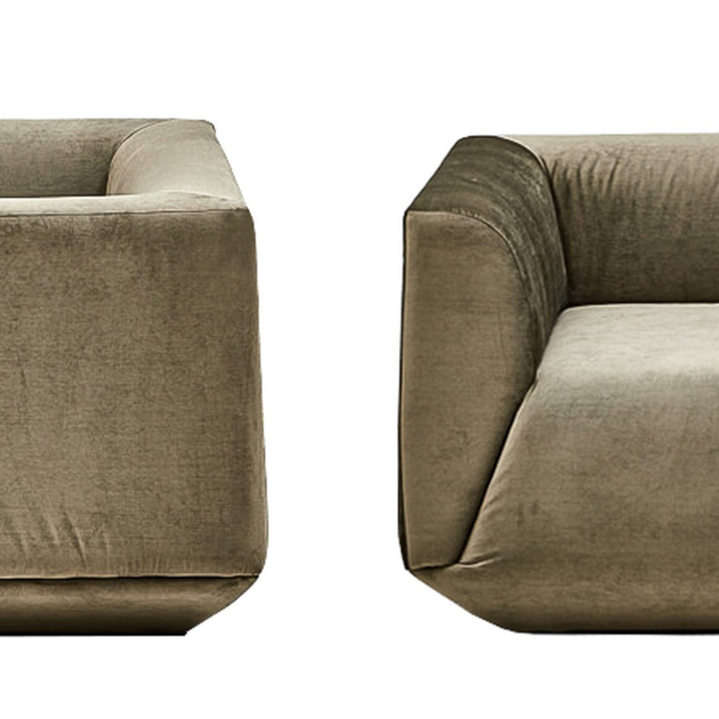 Armchair Cube Olive Большое Кресло Куб