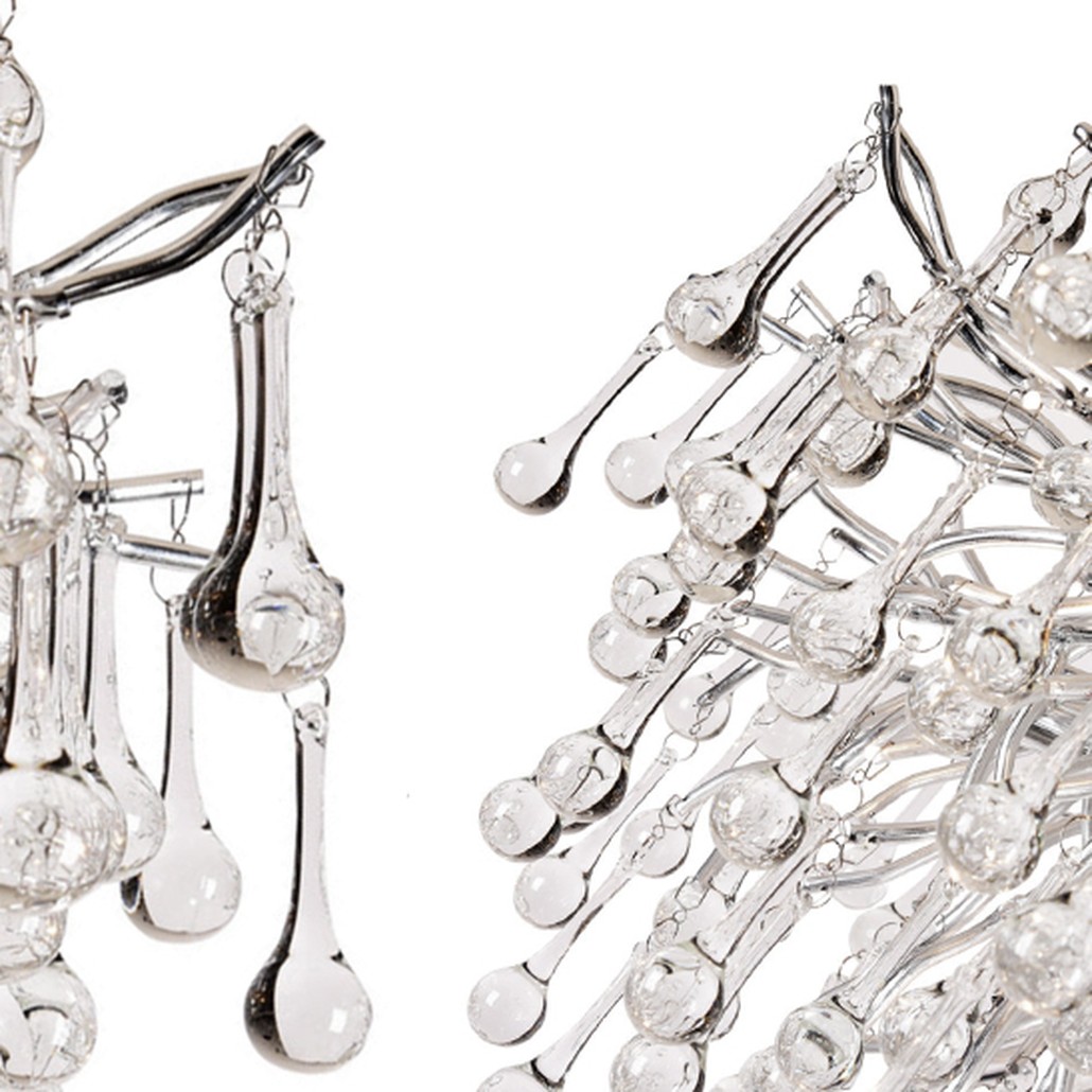 Люстра Droplet Chandelier Silver 80