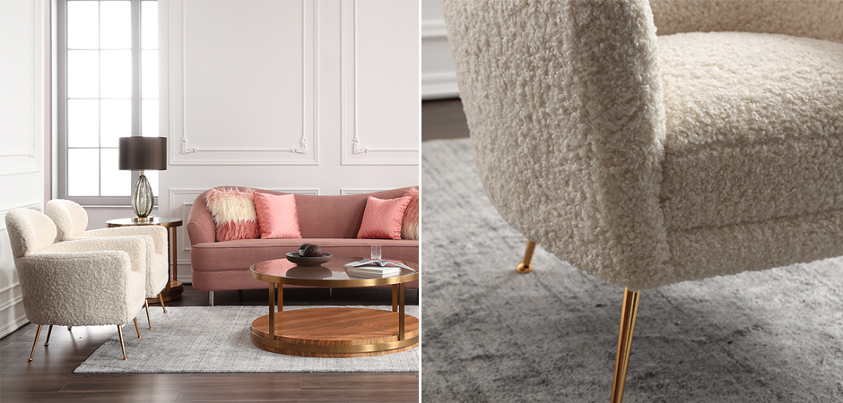 Кресло Milk Boucle Chair