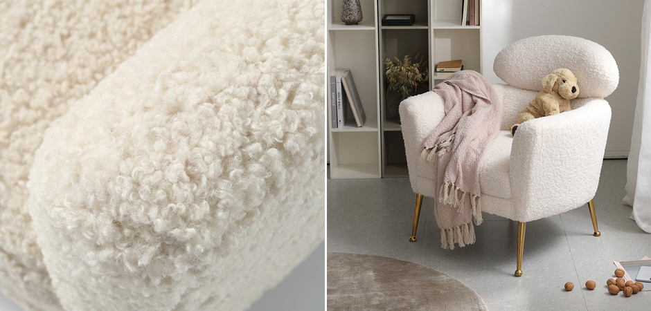 Кресло Milk Boucle Chair