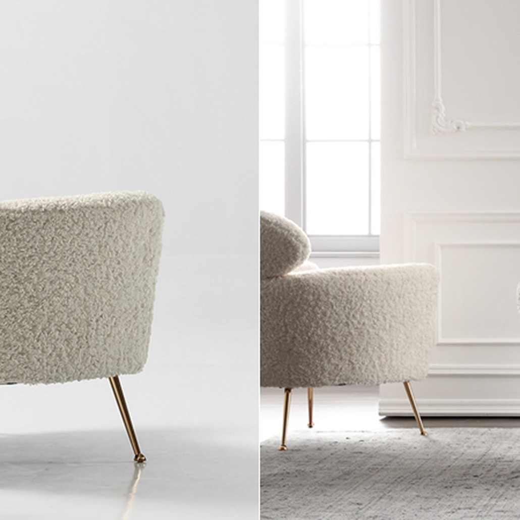 Кресло Milk Boucle Chair