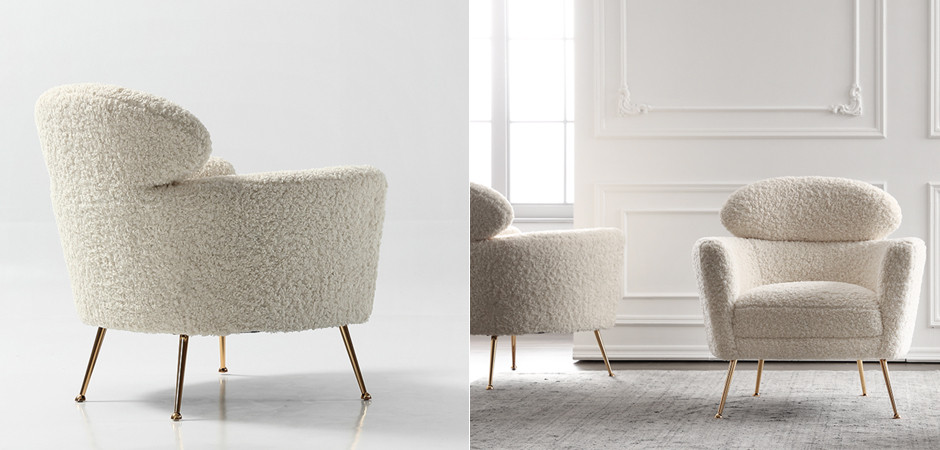 Кресло Milk Boucle Chair