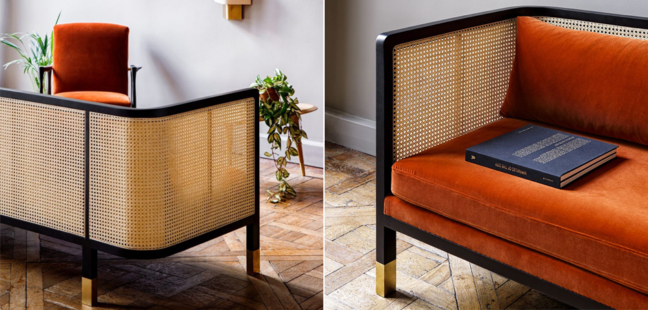 Диван Rattan Decor Sofa Terracotta