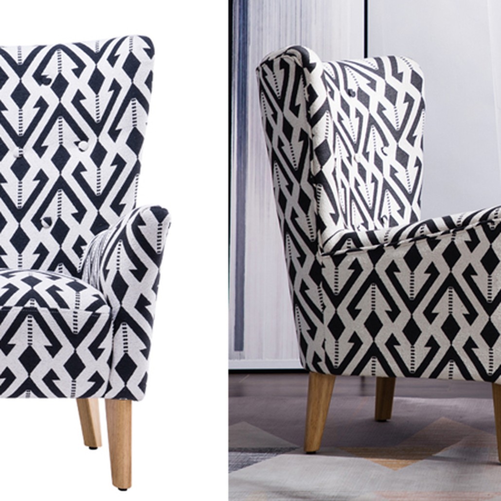 Кресло Black and White Triangle Chair