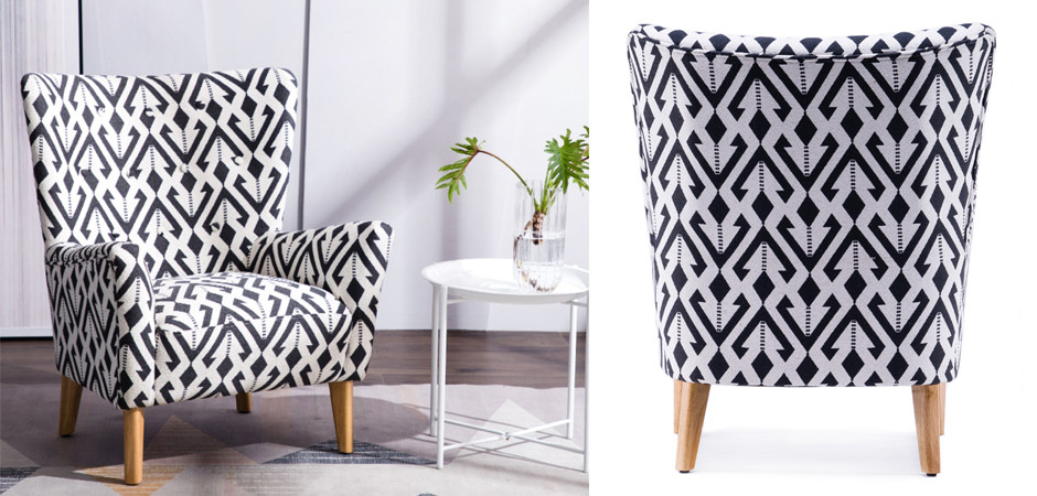 Кресло Black and White Triangle Chair