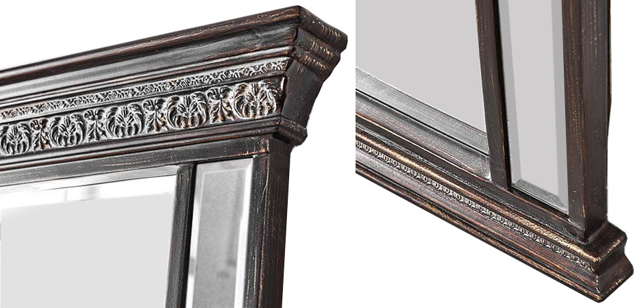 Большое Напольное Зеркало Antiquity Brown Vintage