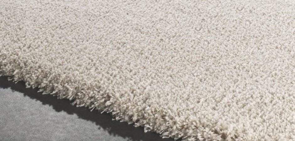 Мягкий Длинноворсный Однотонный Ковер Светло-Бежевый цвет