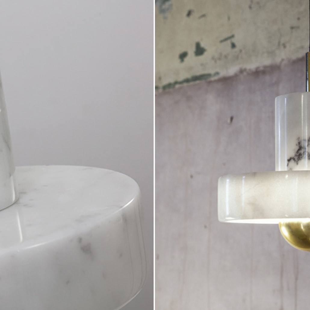 Подвесной светильник Tom Dixon Stone Pendant White