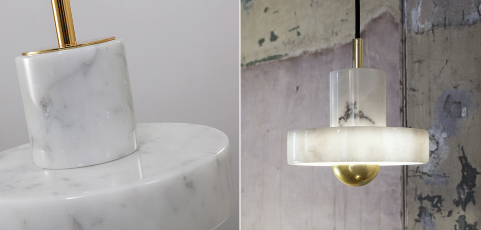 Подвесной светильник Tom Dixon Stone Pendant White