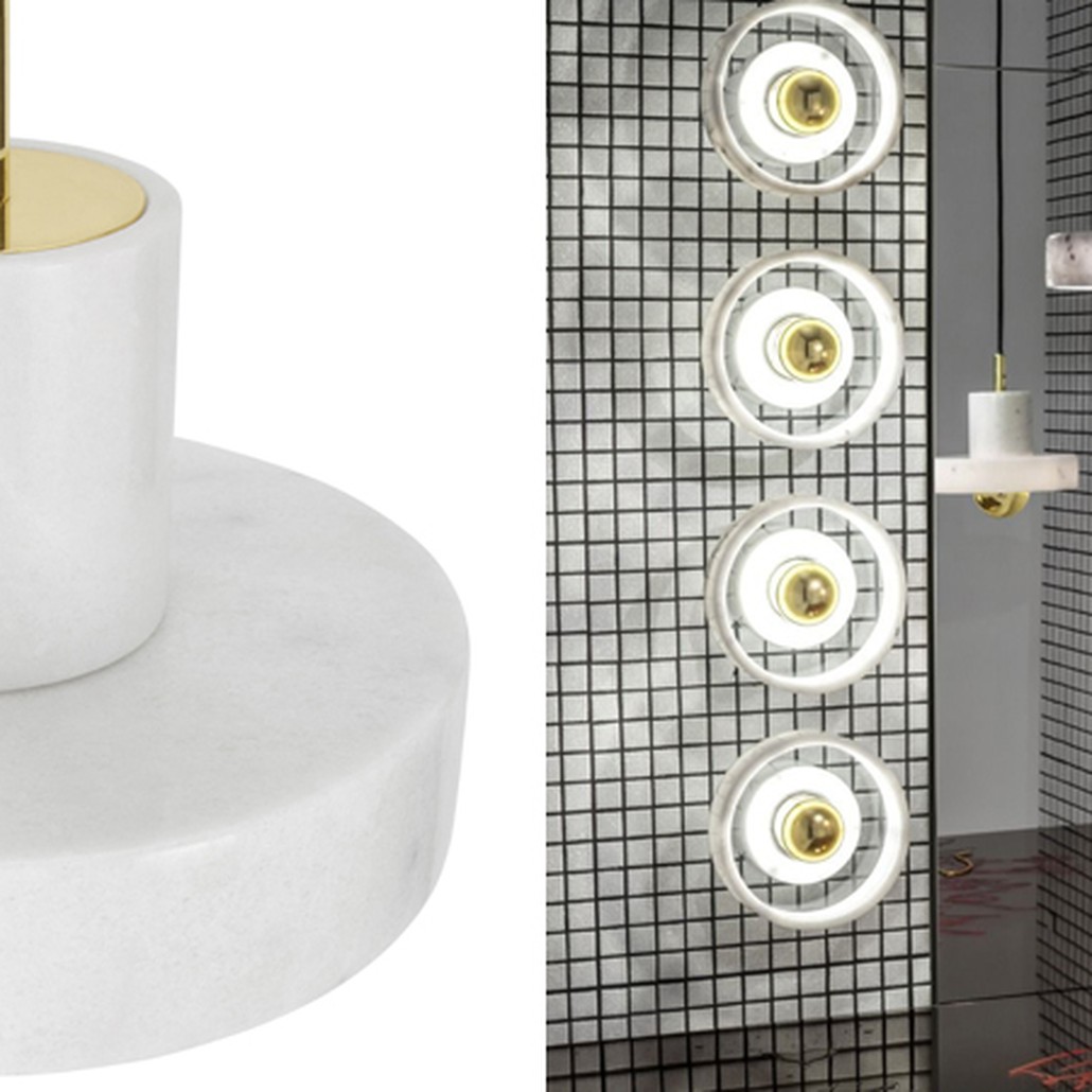 Подвесной светильник Tom Dixon Stone Pendant White