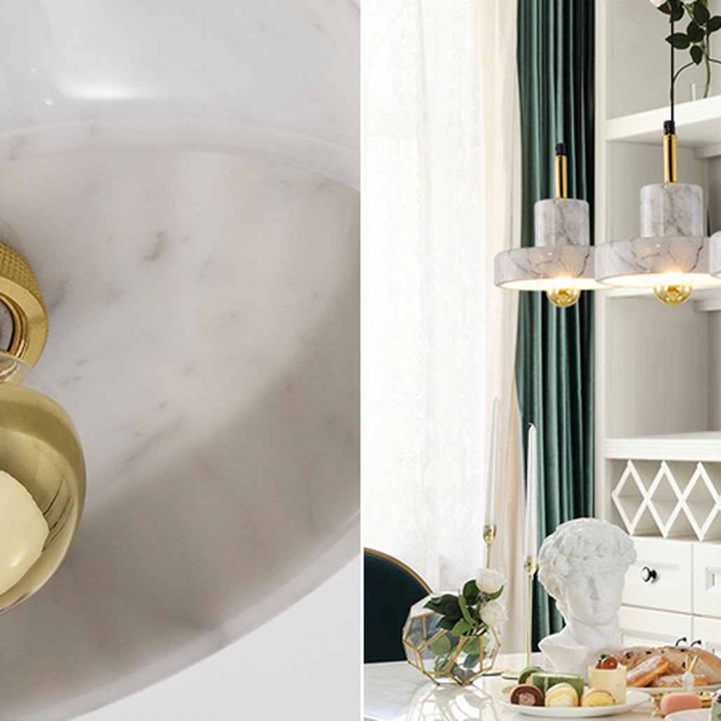 Люстра Tom Dixon Stone Pendant White 3
