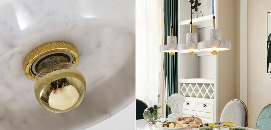 Люстра Tom Dixon Stone Pendant White 3