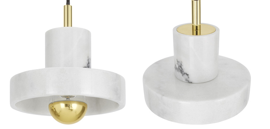 Люстра Tom Dixon Stone Pendant White 3