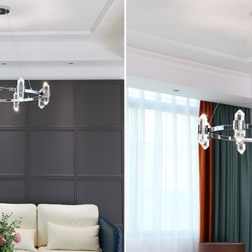 Люстра Crystal Ring Chandelier Chromium