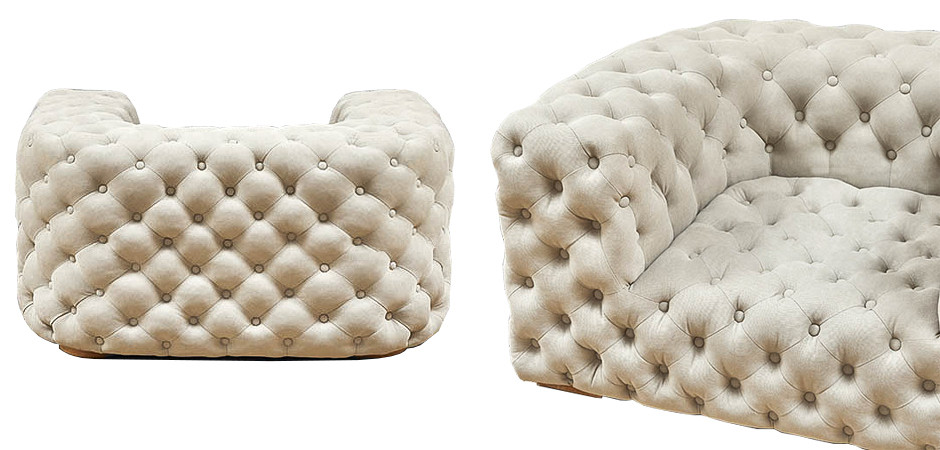 Кресло Soho Tufted Milk Armchair