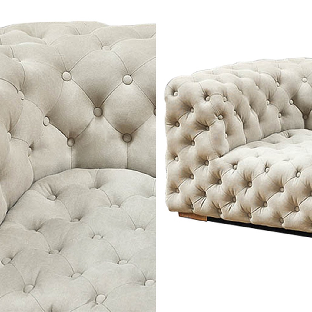 Кресло Soho Tufted Milk Armchair