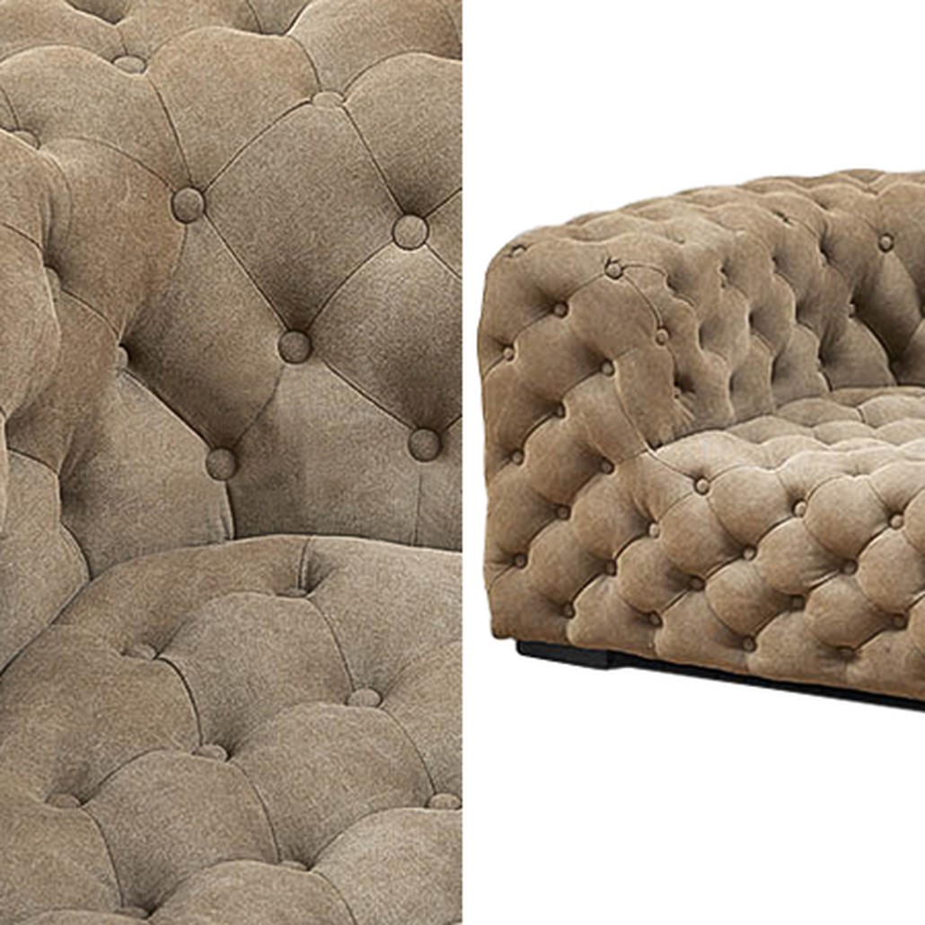 Кресло Soho Tufted Beige Armchair
