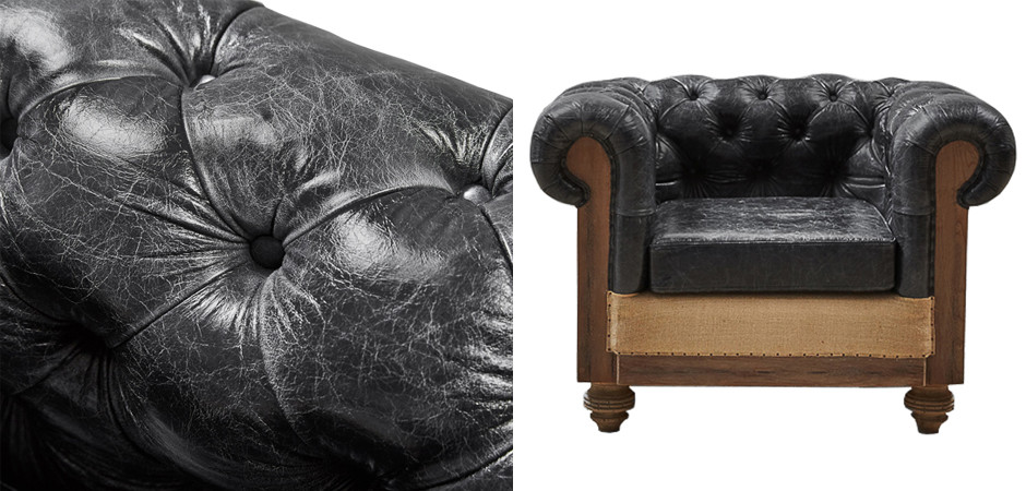 Кресло Deconstructed Chesterfield Armchair