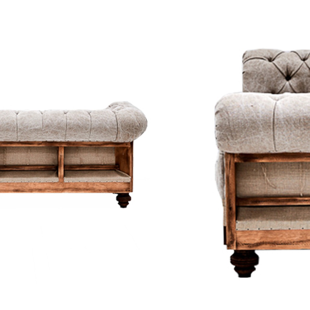 Диван Deconstructed Chesterfield Sofa Triple Gray