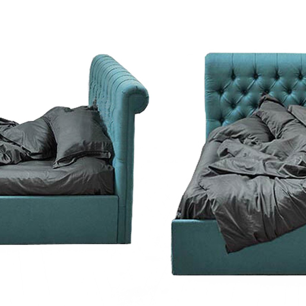 Кровать Turquoise Capitone Bed