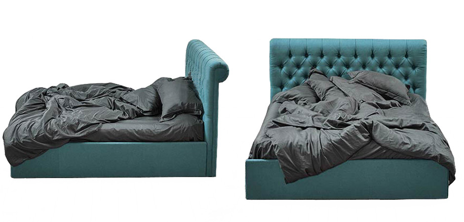 Кровать Turquoise Capitone Bed
