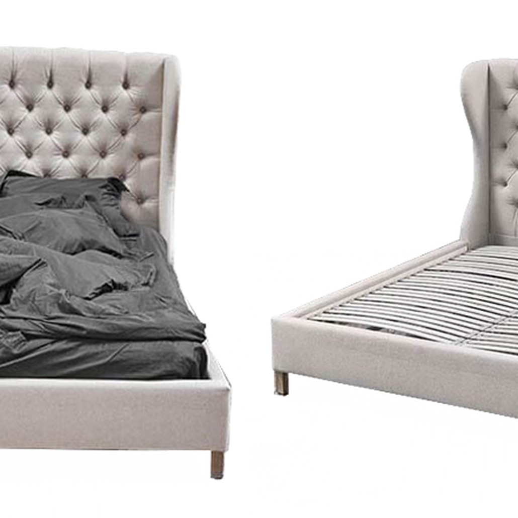 Кровать Aivengo Bed Light Gray