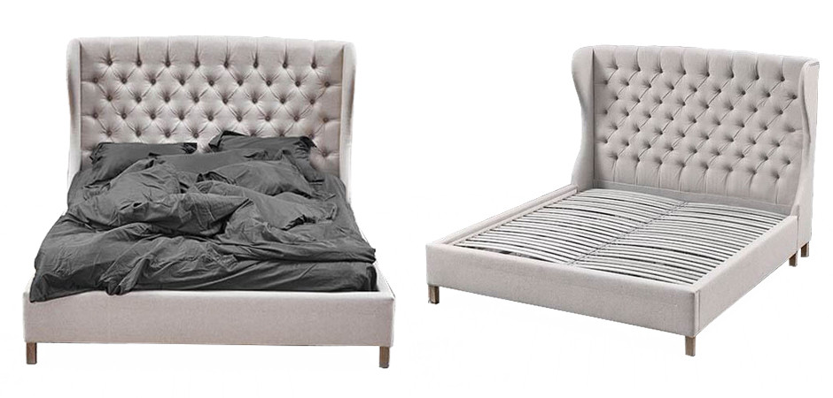 Кровать Aivengo Bed Light Gray