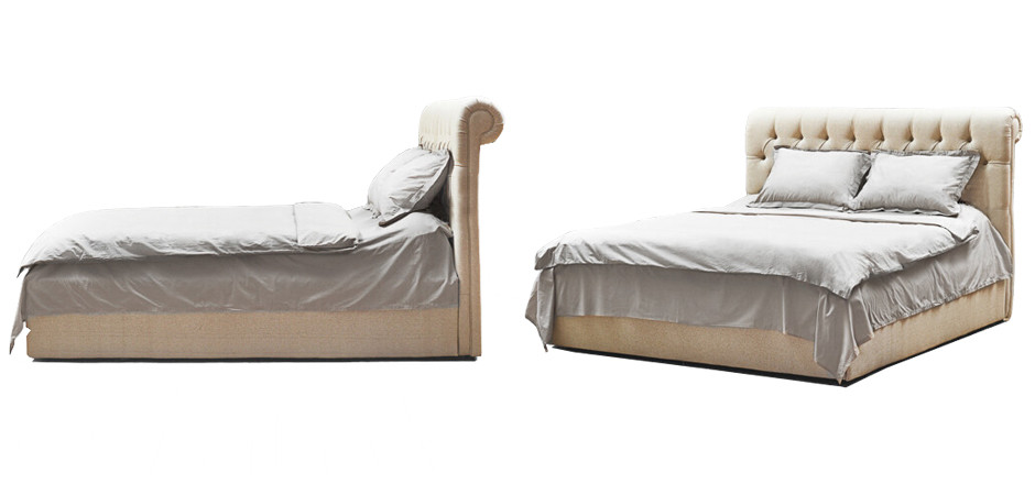 Кровать Beige Capitone Bed