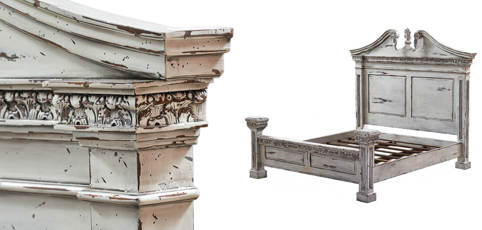 Кровать Gothic Style Bed White
