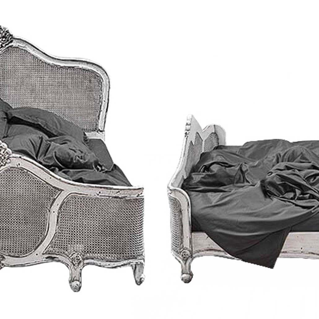 Кровать Wicker Bed White