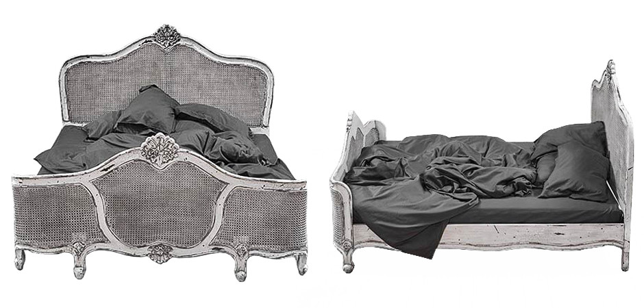 Кровать Wicker Bed White