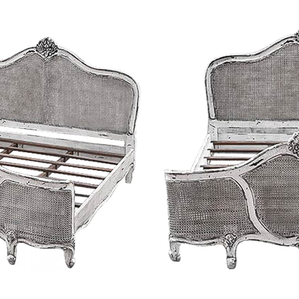Кровать Wicker Bed White