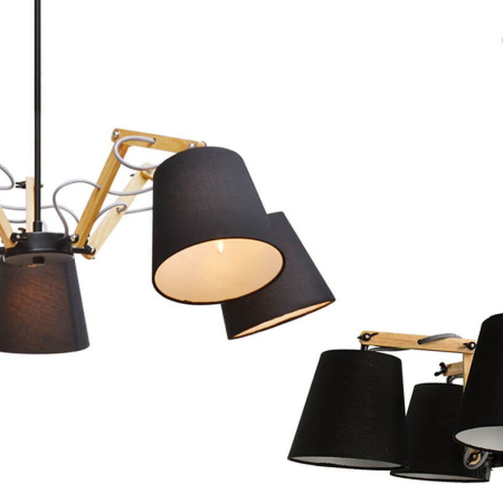 Люстра Woodland Pendant 5 Black