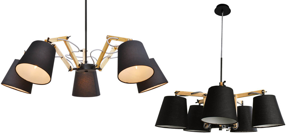 Люстра Woodland Pendant 5 Black