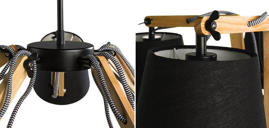 Люстра Woodland Pendant 5 Black