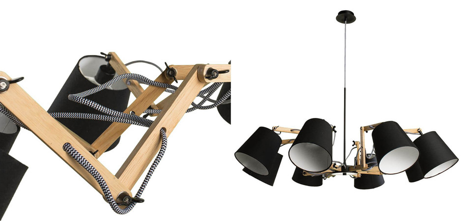 Люстра Woodland Pendant 8 Black