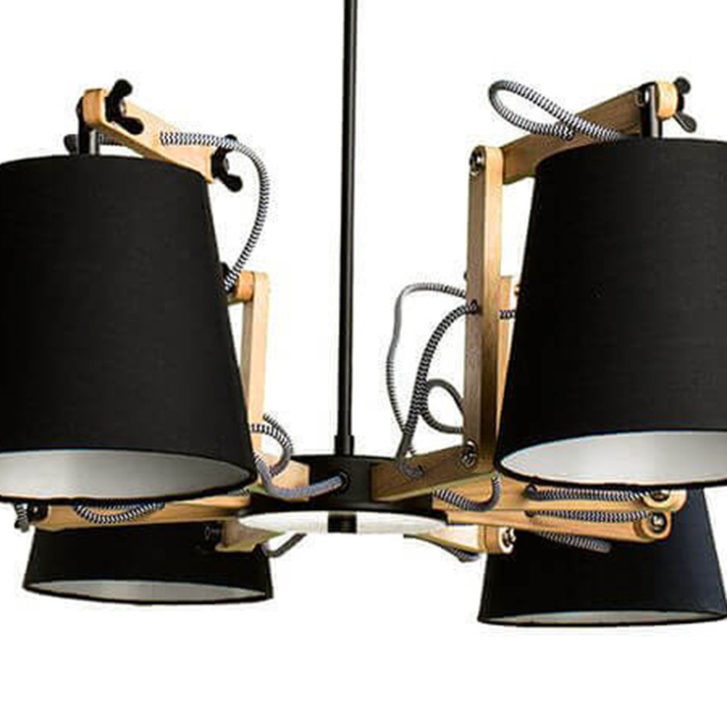 Люстра Woodland Pendant 8 Black