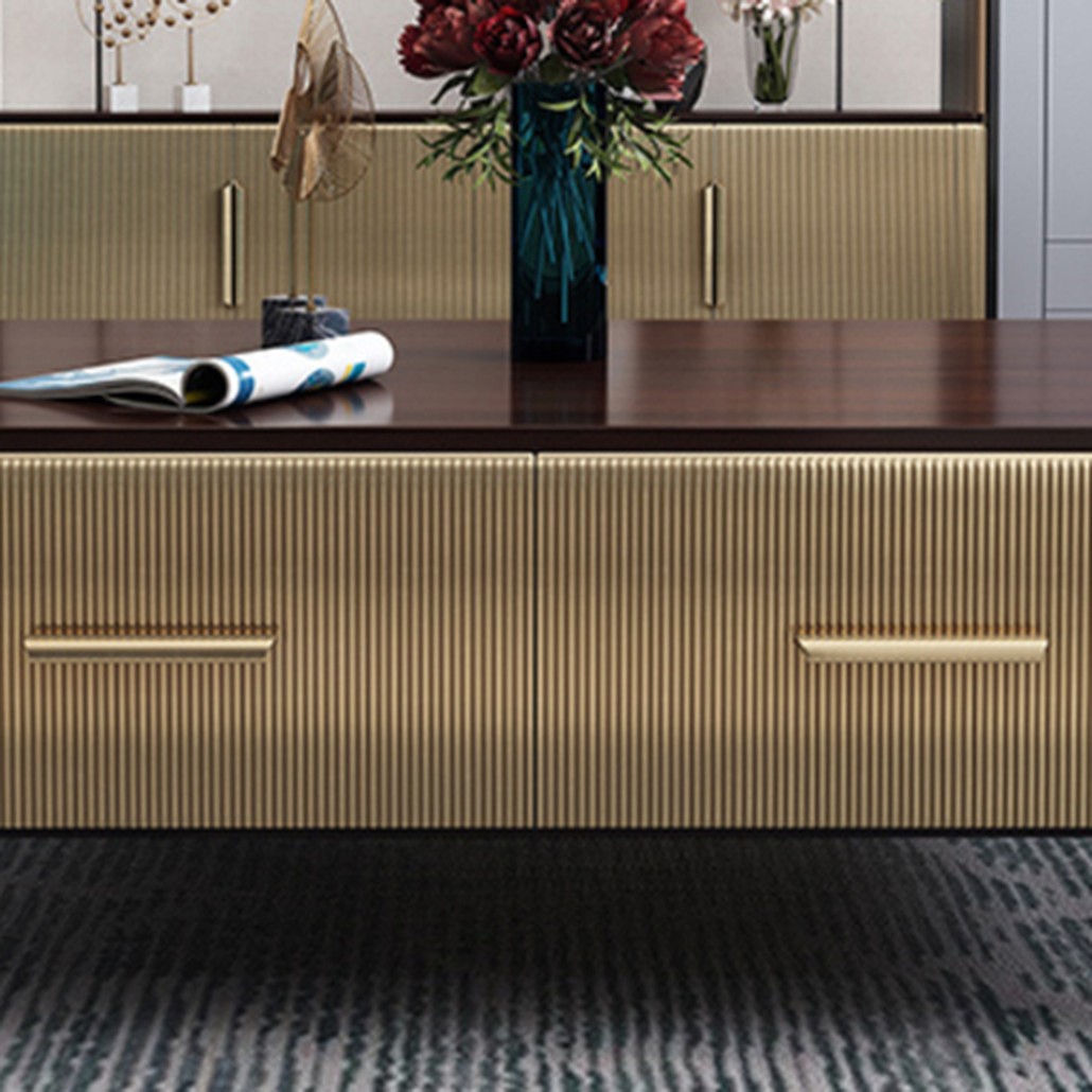 Birmingham Textured Coffee Table Gold