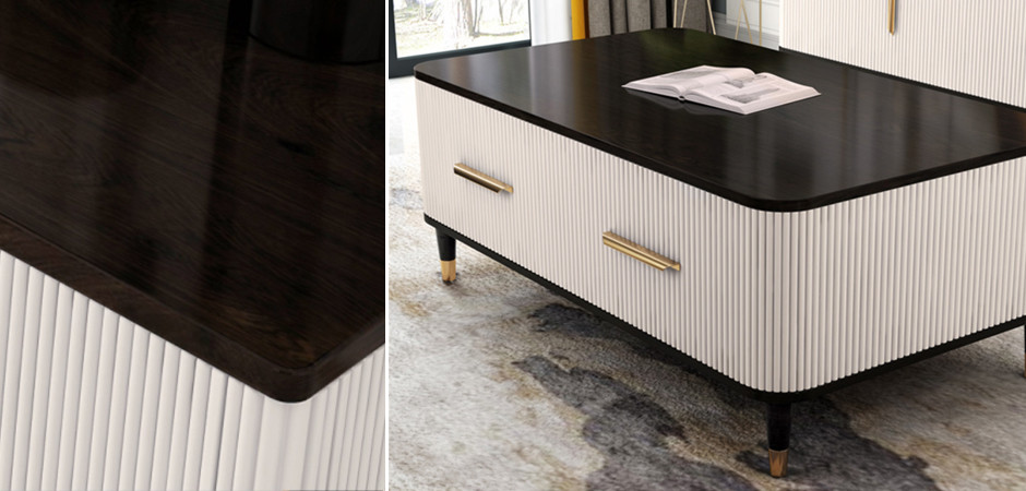 Birmingham Textured Coffee Table White