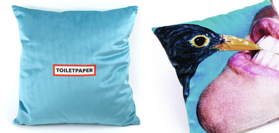 Подушка Seletti Cushion Crow Design Toiletpaper