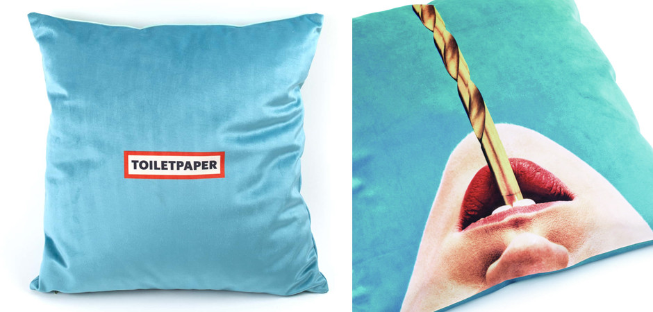 Подушка Seletti Cushion Drill Design Toiletpaper