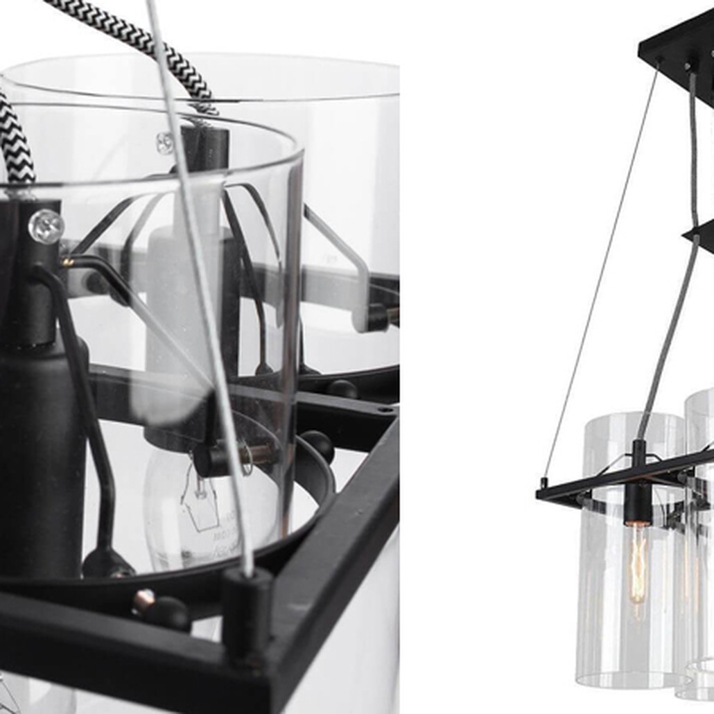 Люстра Glass Cylinder Chandelier