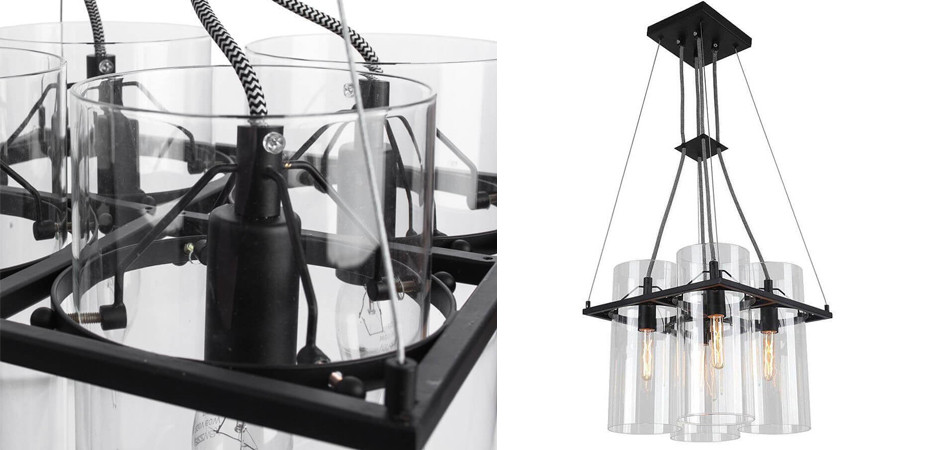 Люстра Glass Cylinder Chandelier