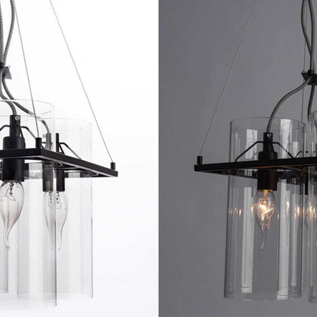 Люстра Glass Cylinder Chandelier