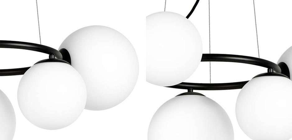 Люстра Bubbles on Ring Chandelier Black